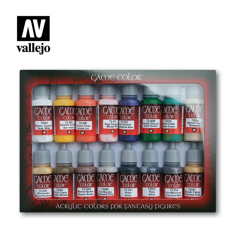 vallejo basic color beginner grupo game grupo modelo water color sem caixa av72299 espanha 01