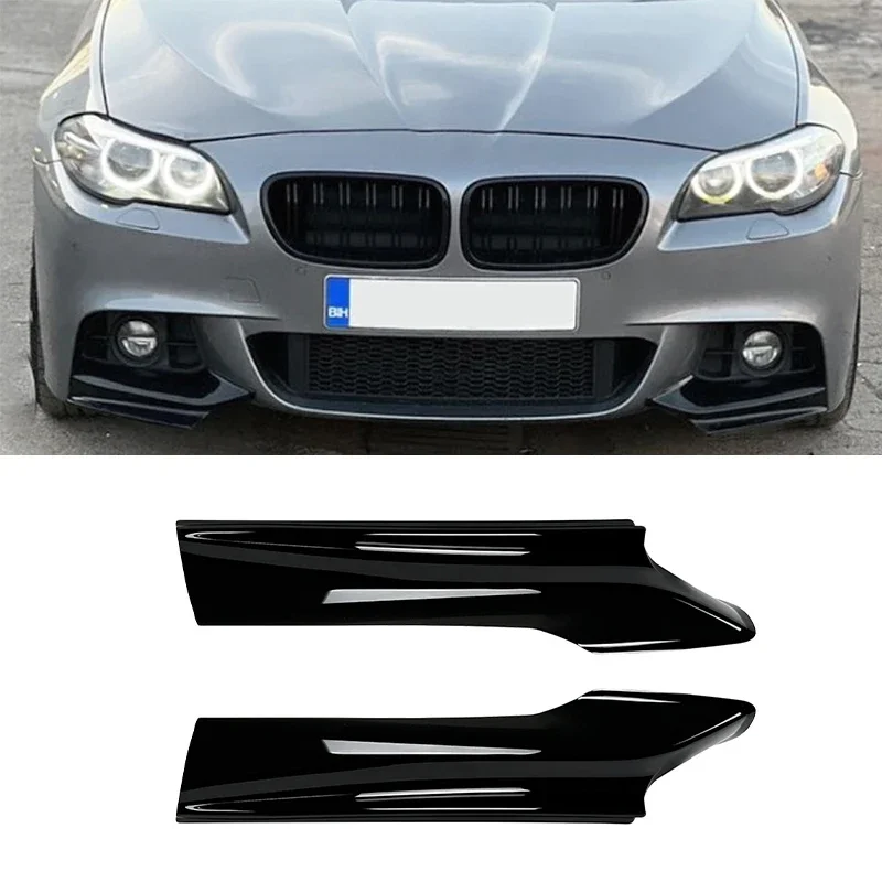 

New! Front Bumper Lip Spoiler Splitter For BMW 5 series F10 F11 M Sport 520i 530i 2011 2012 2013 2014 2015 2016 2017 Body kits