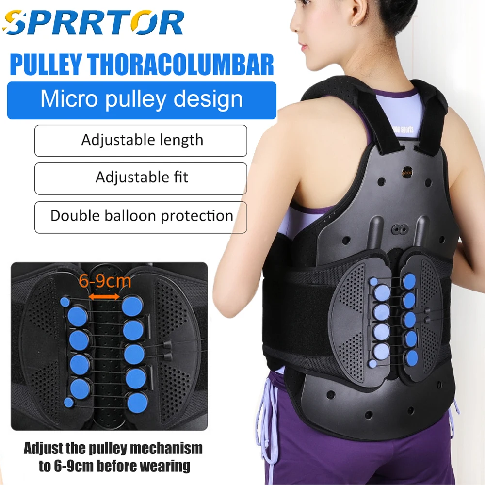 TLSO Thoracic  Back Brace,Back Support and Back Pain Relief for Fractures,Post Op,Herniated Disc,Spinal Trauma,Scoliosis