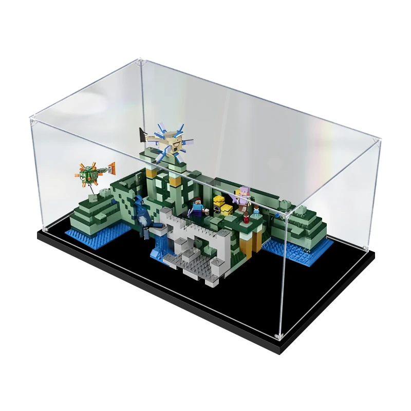 

45 x 30 x 20cm 2mm Acrylic Display Box For Lego 21136 Undersea Temple Ruins Building Blocks Showcase Blocks Accessories