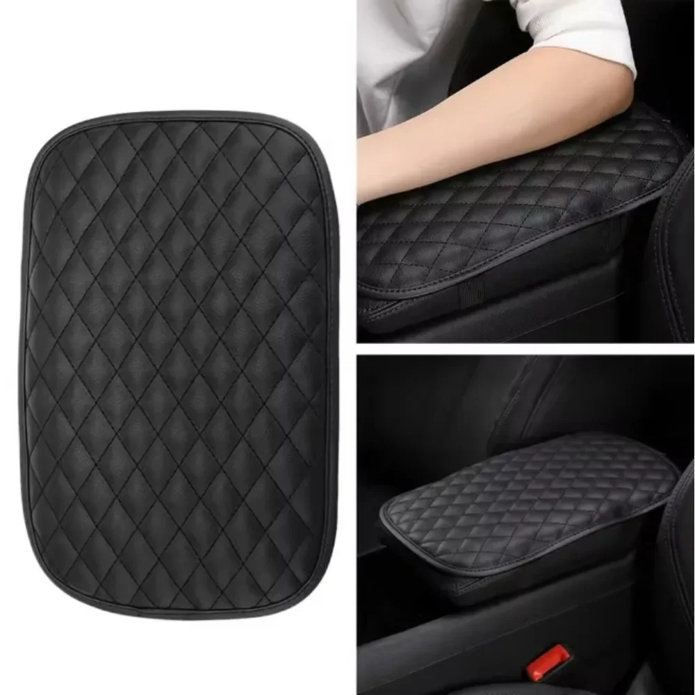 1PC 2-in-1 Car Armrest Box Cover, Center Console Protective Pad, Heightening Elbow Support Cushion Car Interior Accessory