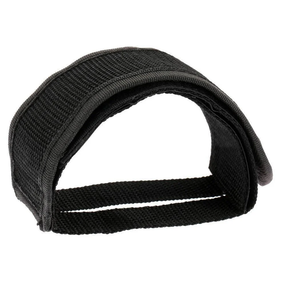 

Anti-slip Bike Pedals Belt Fixed Gear Cycling Pedal Bands Feet Set With Straps Beam Adhesive Pedal Toe Clip Strap Belt (Black)