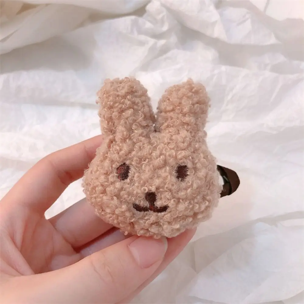 Fashion Sweet Plush Rabbit Hair Clip Girls Cute Creative Bunny Bb Clip Korean Style Cartoon Animal Barrettes