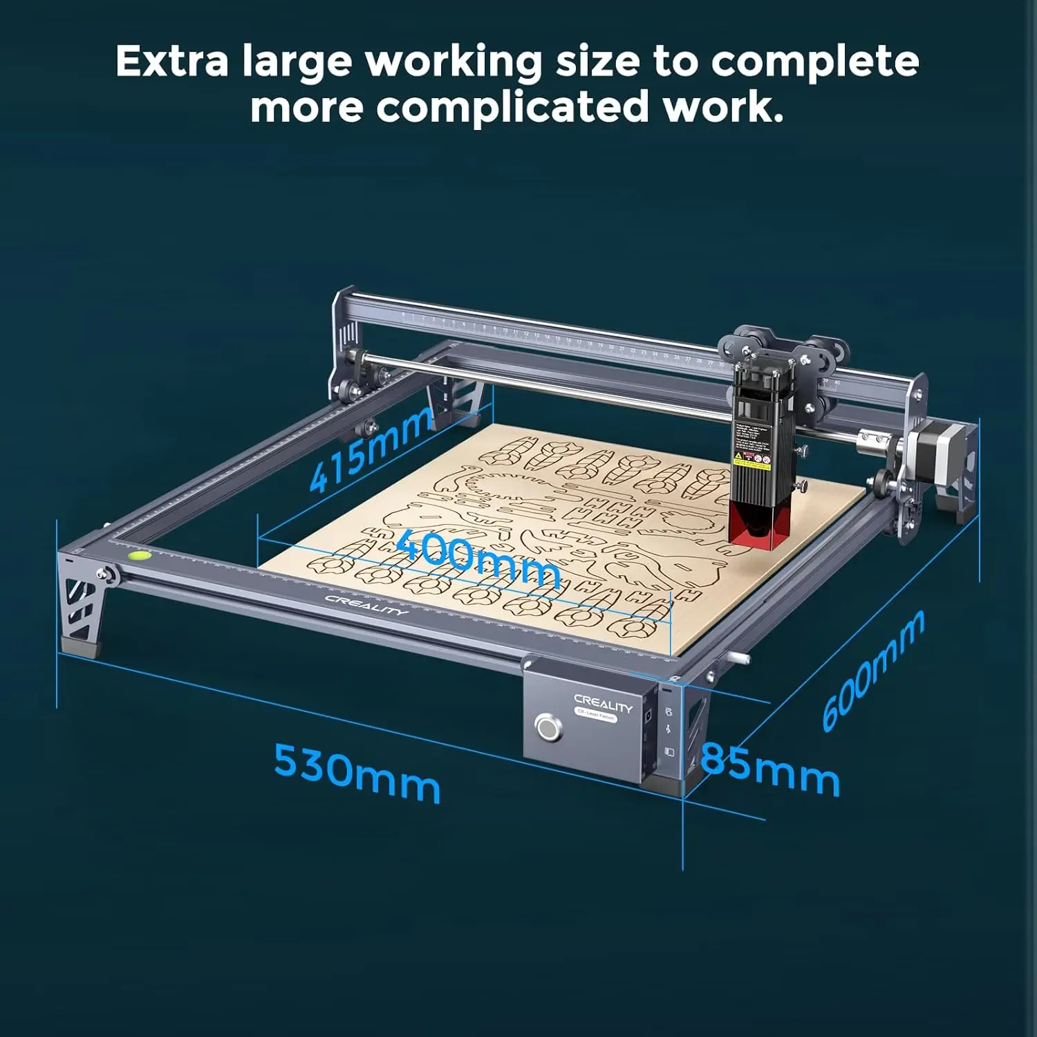 Creality-Graveur laser 7.5W, kit de rouleaux distants 4 en 1 pour anneau de gobelet en verre, machine à graver pour bois et métal