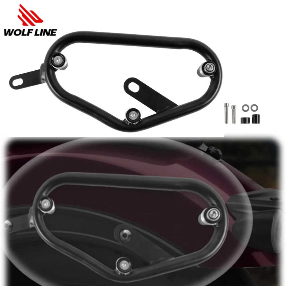 

Wolfline Motorcycle Saddlebag Bracket for Honda Rebel CM1100 CMX1100 2021-2025 23 Saddle Bag Holder Carbon Steel Rust Resistant