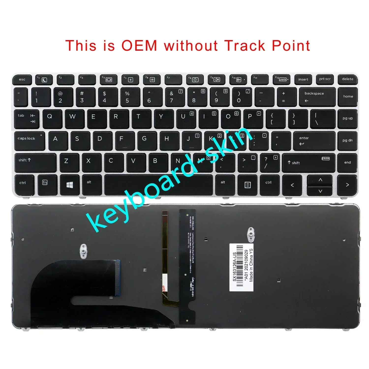 

Новая клавиатура с подсветкой (без трекпада) для HP EliteBook 840 G3/745 G3/840 G4/745 G4 836308-001 821177-001 819877-001 9Z.NCHBV.201