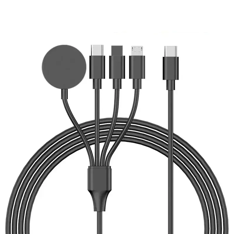 VIKEFON 4 In 1 USB Type C PD Charging Cable for IPhone/Android Fast Watch Magnetic Wireless Charger for Apple Watch 1-9 Ultra SE image 6