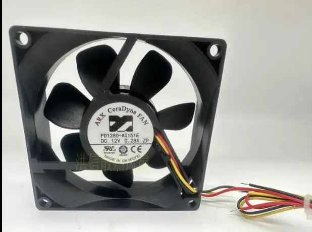 

ARX FD1280-A0151E DC 12V 0.28A 80x80x25mm 3-Wire Server Cooling Fan