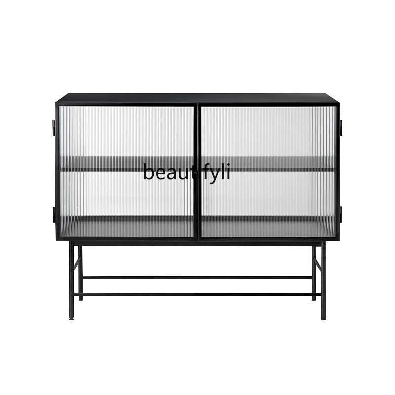 

Sideboard Cabinet Home Living Room Locker Tempered Display Cabinet Made of Glass Tea Cabinet Hallway WineAsmt09