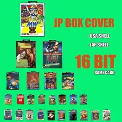 16 BIT Game Cartridge 16bit MD Game Card With Japanese Retail Box JP BOX COVER ART For Sega Mega Drive