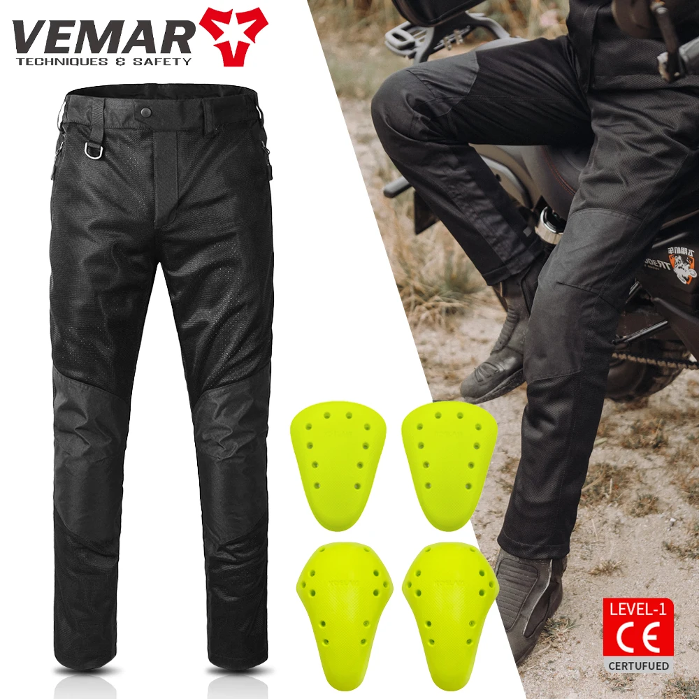 

Летние сетчатые мотоциклетные брюки, дышащие брюки для мотокросса, сертифицированные CE защитные накладки, защита от падения, велосипедное мотоциклетное пальто