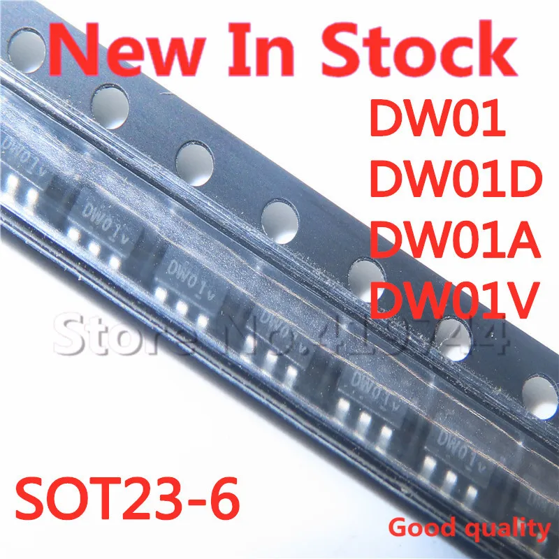 50PCS/LOT Quality 100% DW01 DW01D DW01A DW01V SOT23-6 mobile power lithium battery protection chip In Stock New Original