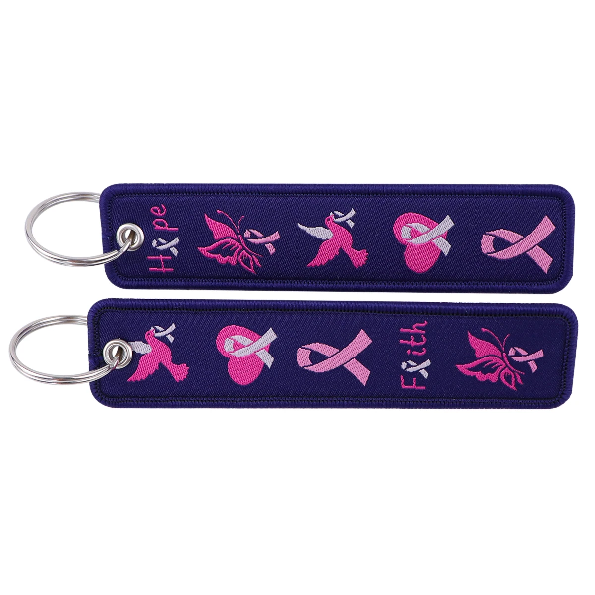 1pcs Sakura Embroidered Keys Tag Keychains for Women Keyring Japanese Cherry Blossoms Car Keys Fashion Jewelry Accessories Gifts