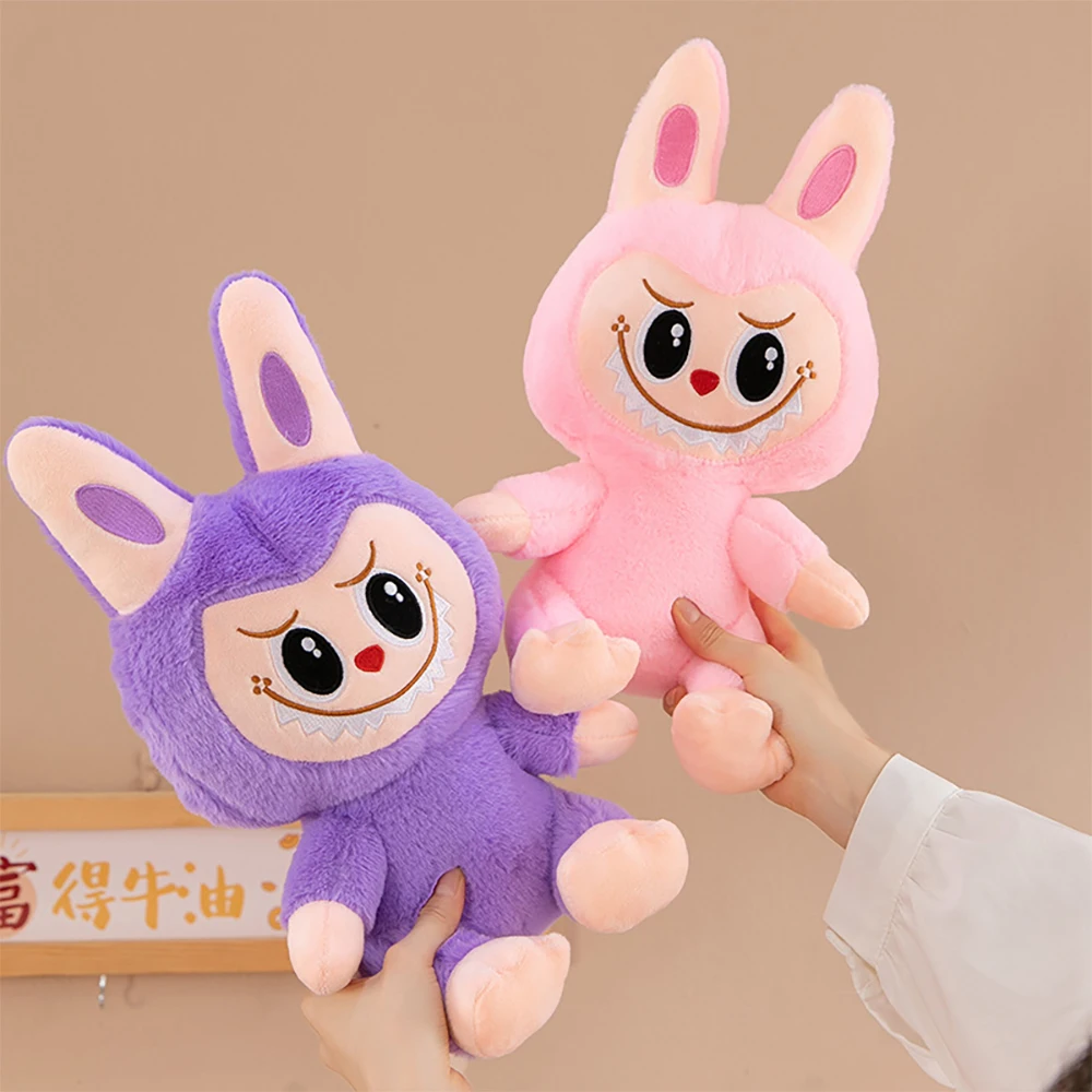 Labubu Plush Dolls Labubu Plush Toy Cute Cartoon Plushie Doll Soft Stuffed Anime Periphery Toys Kids Birthday Gifts Christmas