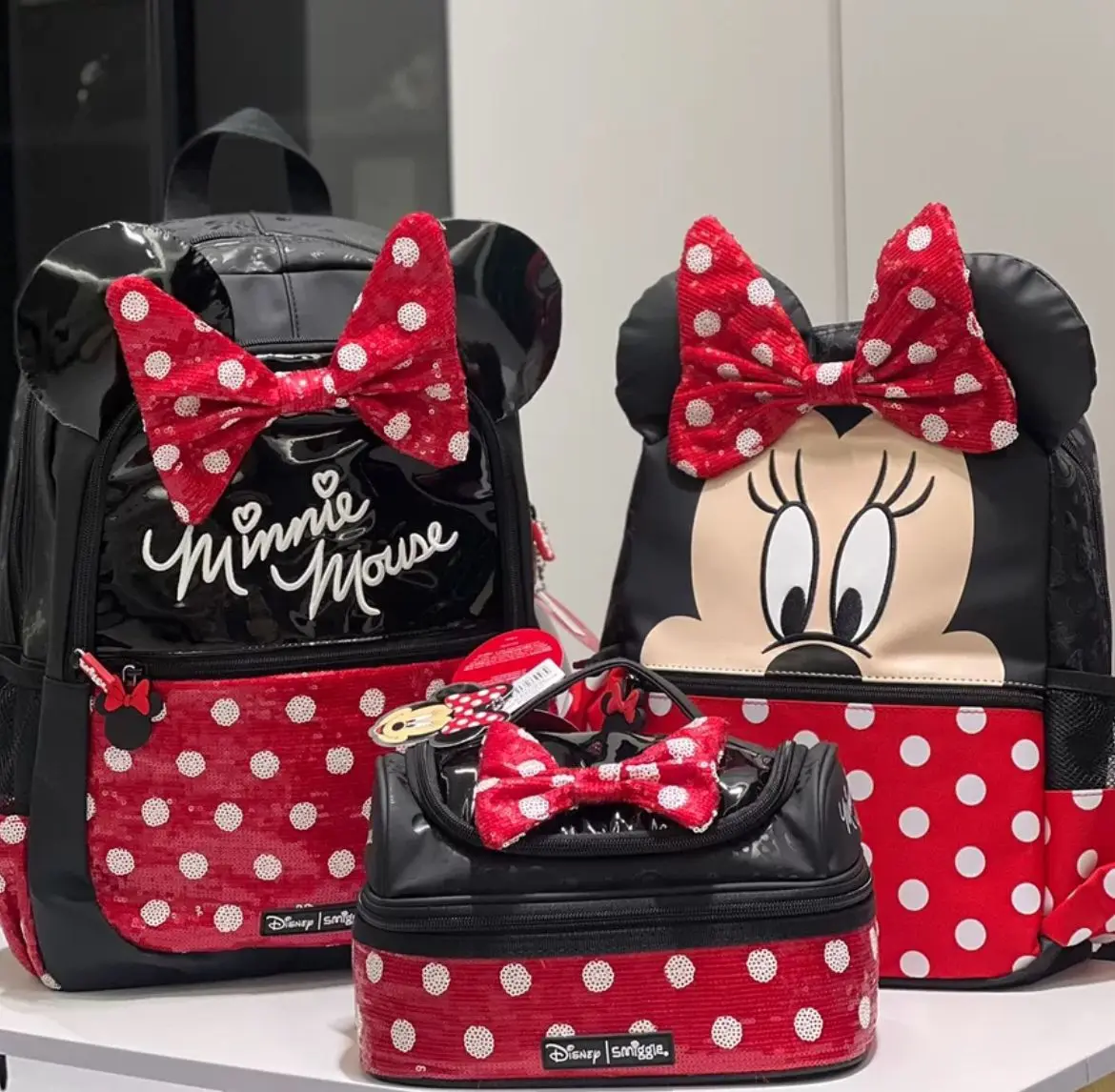 Smiggle Mickey Backpack Large Capacity Cartoon Backpack Large Capacity Lightweight Backpack For School Start Gifts