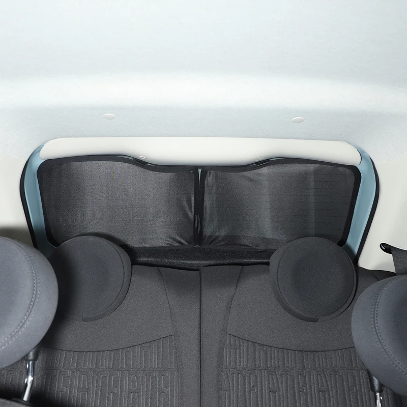 Polyester Black For Fiat 500 2010-2022  Car styling Car full window UV protection sunshade car interior protection accessories