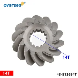 813694 Pinion For Mercury Outboard Motor Mercruiser Mariner 50HP 55HP 60HP Outboard Motor 43-813694T;813694T;