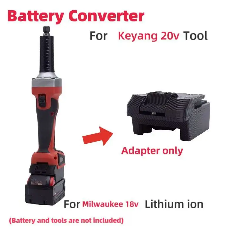 

Batteries Converter Adapter For Milwaukee M18 Lithium Adapter Converter To Keyang 20v Tool Converter (without battery and tool)