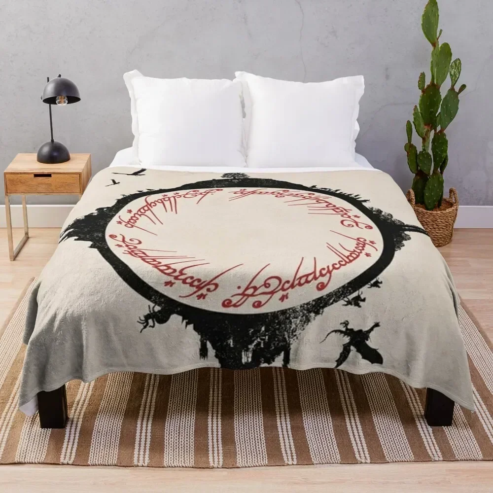 lord of the ring Throw Blanket Cozy Napping Blanket Gift for Mom Dad