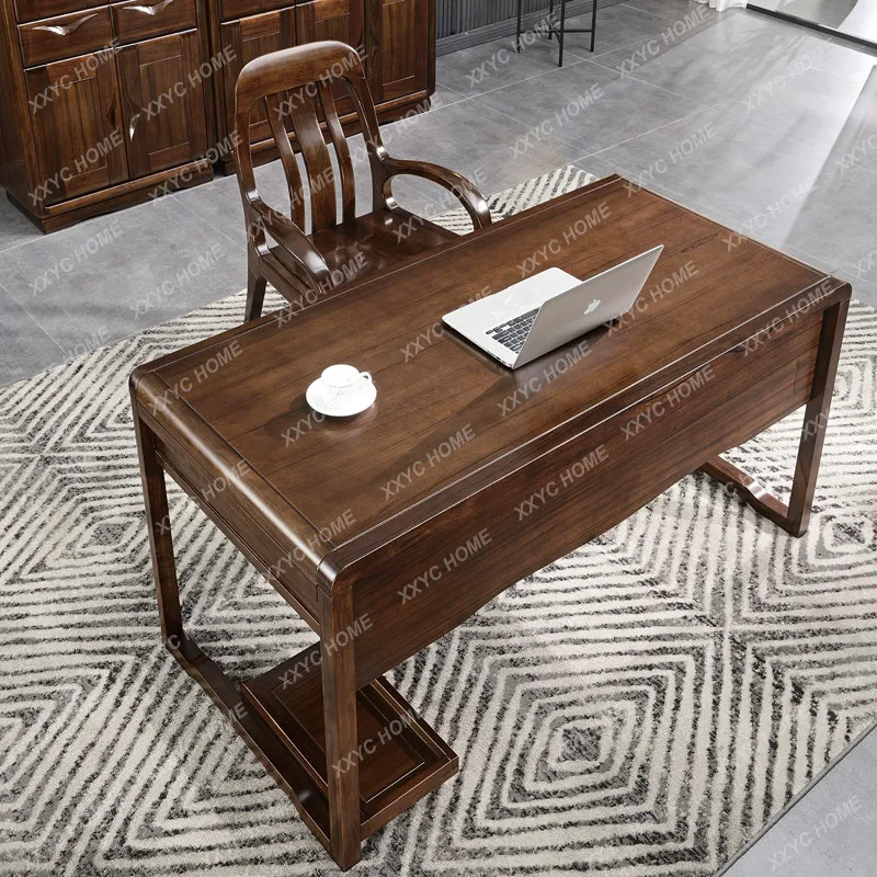 

Computer office desk chair writing desk modern simple study genuine furniture