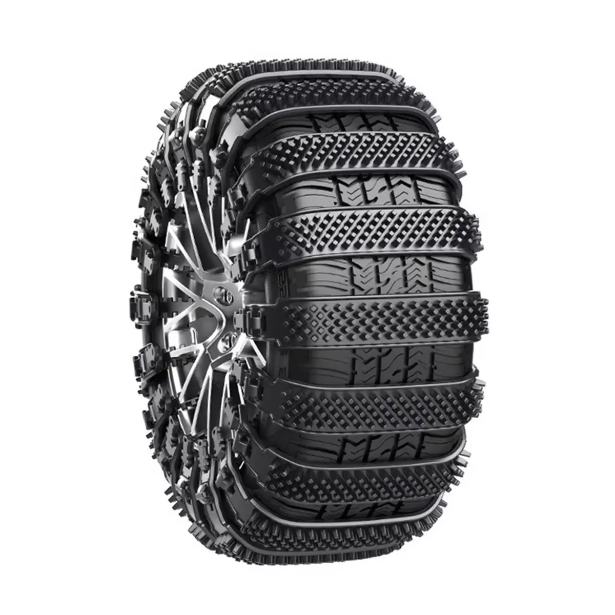 Promotional-Car Snow Chains Anti-Skid Emergency Accessories Anti-Skid Tire Chains Car Tires Adjustable Accessories