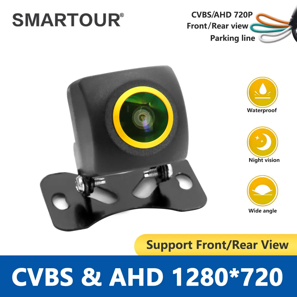 

Smartour AHD Car Camera Fisheye Lens Starlight Night Vision HD Car Front Rear View Camera Android Raido Screen