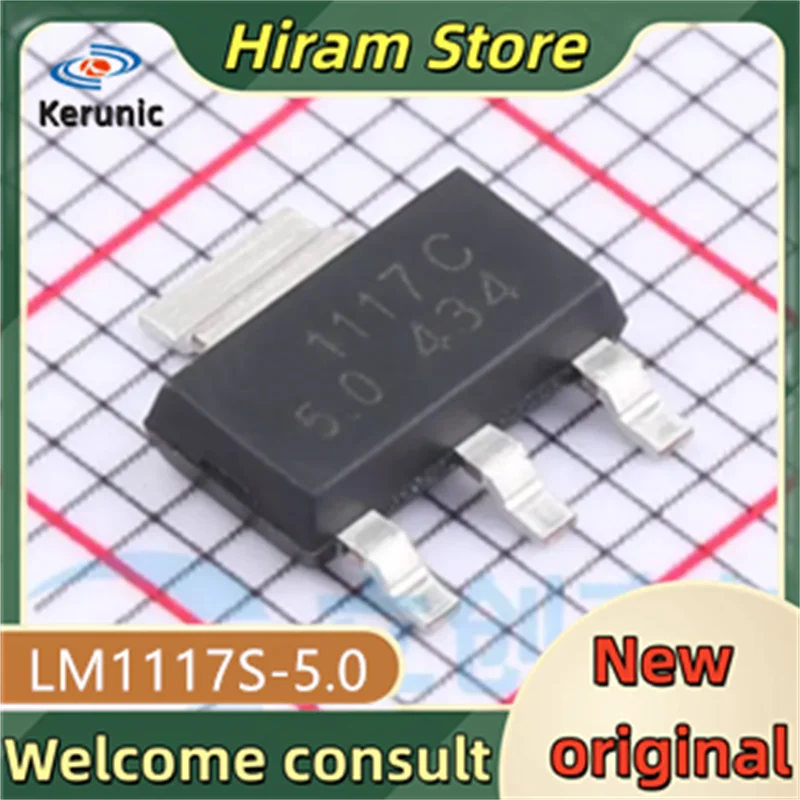 10PCS 1117 C5.0 New and Original LM1117S-5.0 LM1117S LM1117