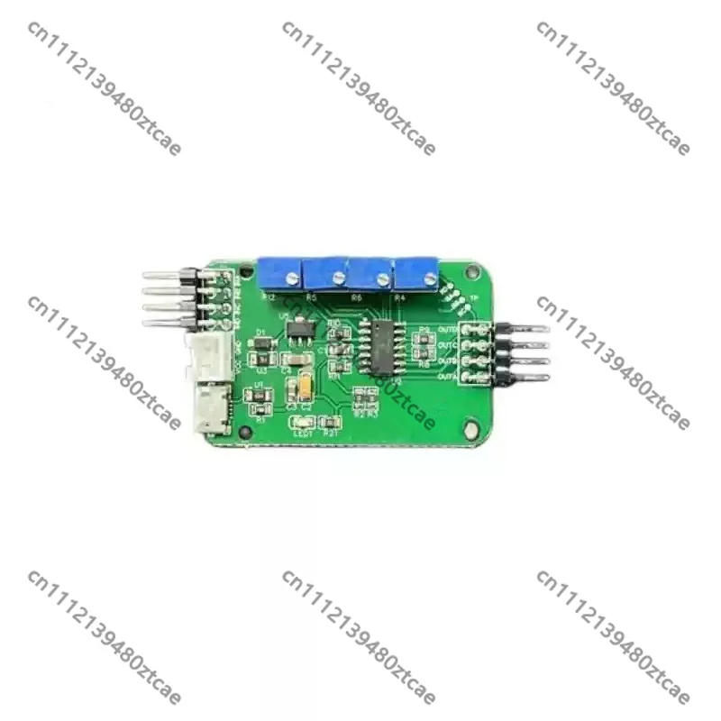Four Channel Flexible Thin Film Pressure Sensor Module Resistance Voltage Conversion Tactile Force Sensing Accessory