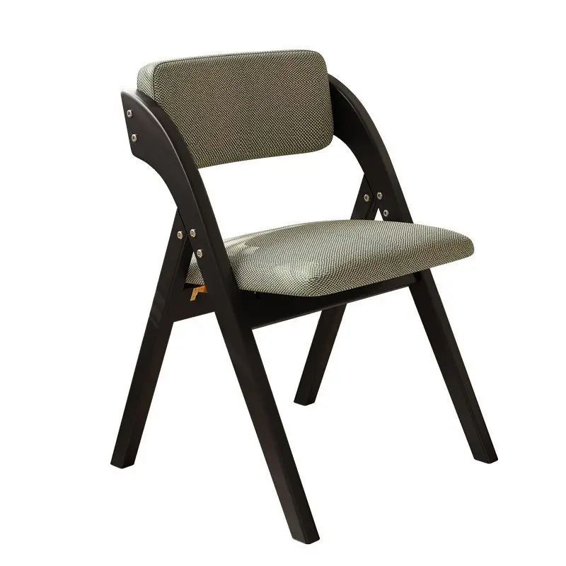 Folding chair medieval home backrest soft dining chair French retro new chair does not take up space