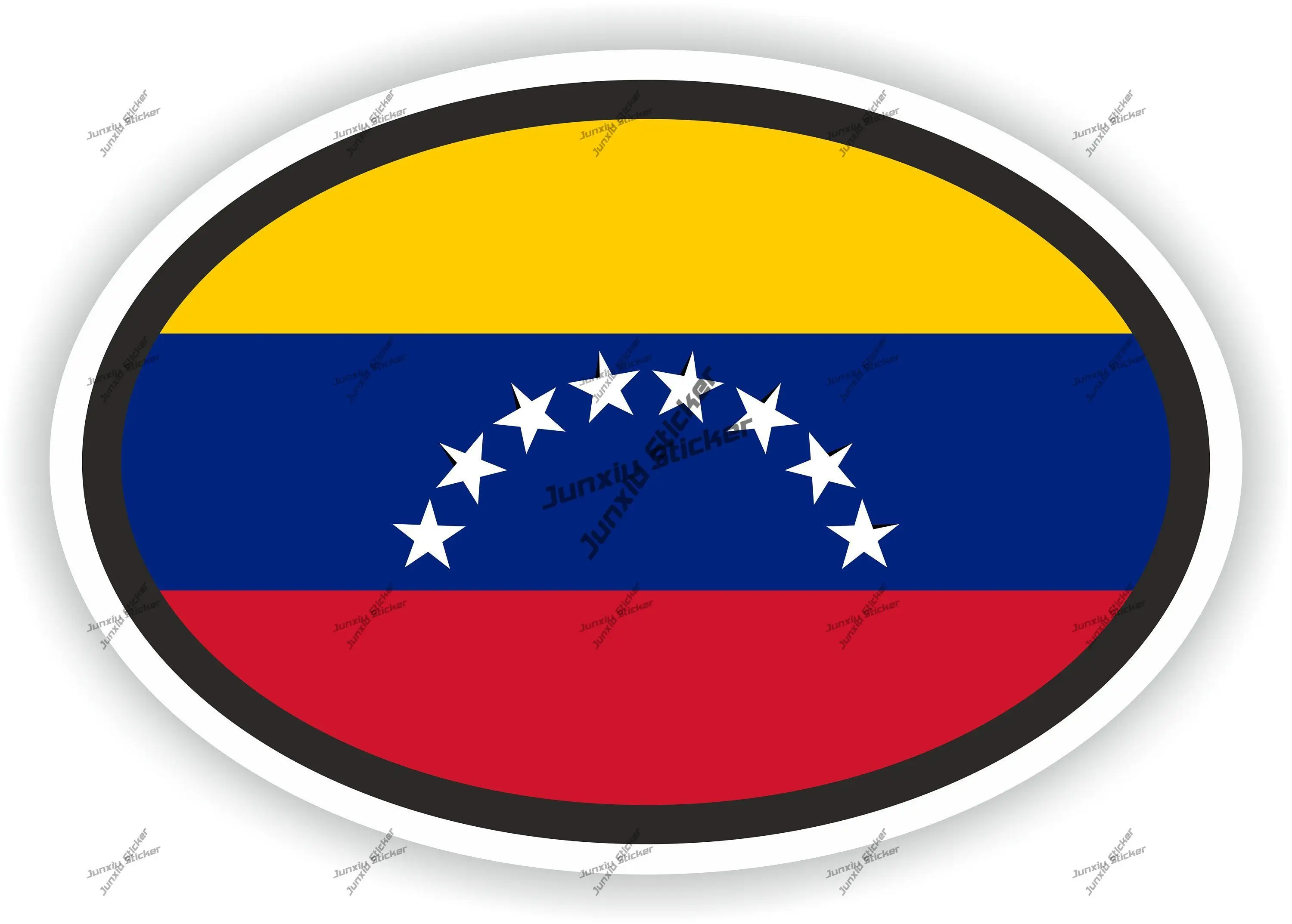 

Venezuela Oval Sticker with Flag Decal for Car Camper Pickup The Whole Body UV Protected Cover Scratches Decoration Accessories