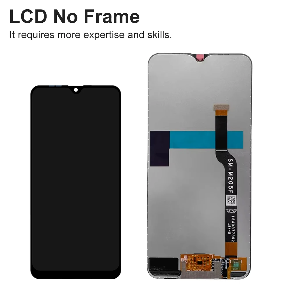 M20 M205 M205F M205F/DS LCD Screen Assembly for Samsung Galaxy M20 LCD Dispaly Touch Screen Digitizer with Frame Replacement