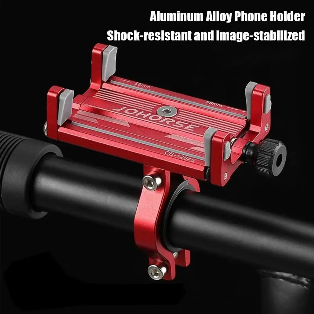 Fahrrad-Handyhalterung Motorrad Aluminium-Handyhalter Rutschfester Ständer Fahrradhalterung Verstellbare Fahrrad-Handyhalterung Fahrradzubehör – Detail 4