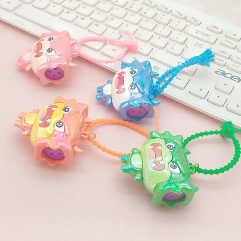 Fidget Shake Activated Squeaky Keychain Beeping Sound Portable Fidget Cute Cartoon Sound Keychain Kids