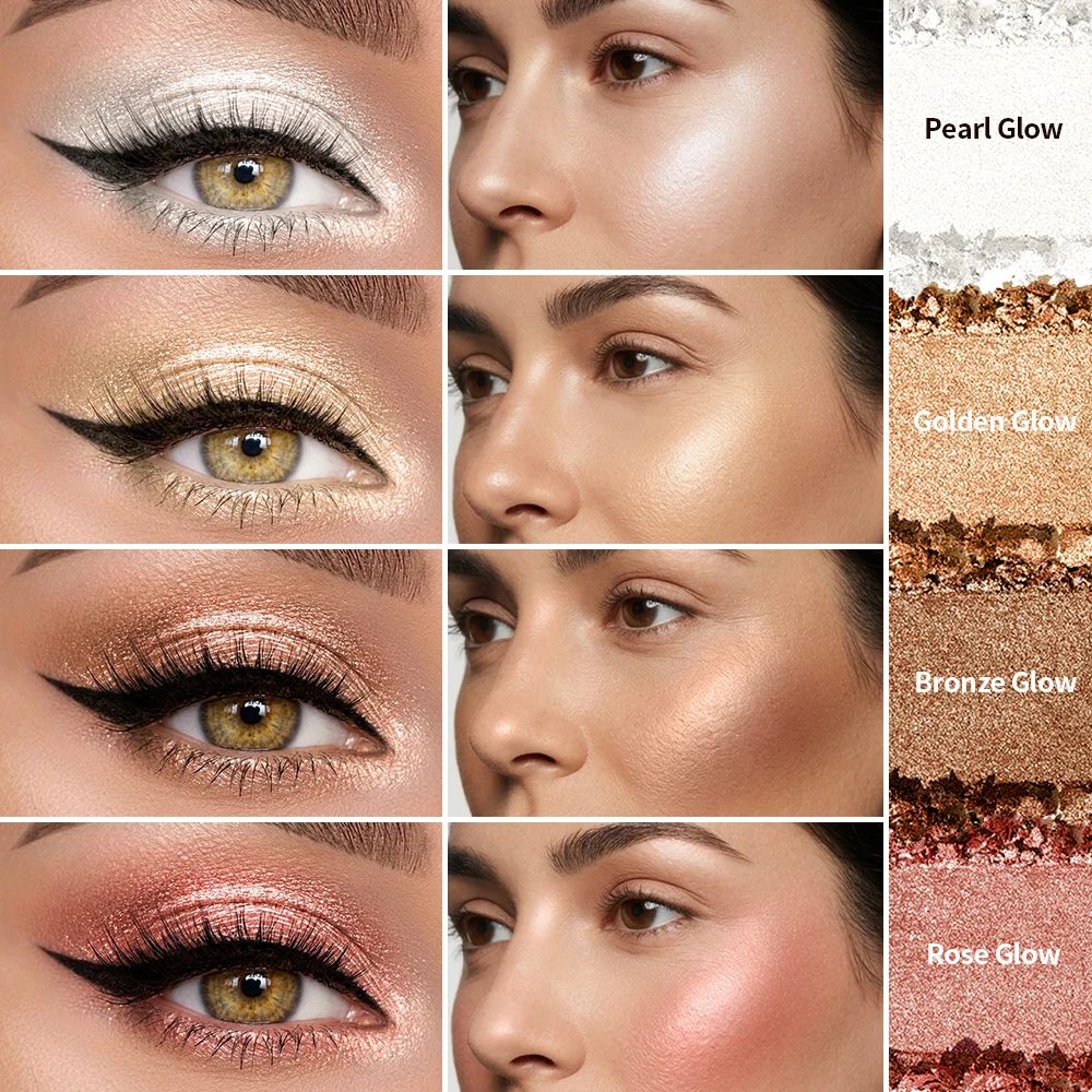 Paleta Iluminadora para Olhos  - Highlighter Bronzer Palette avaliação e preço
