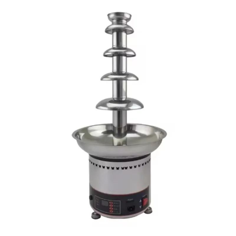 Mini 4 Layer High Dry Battery Powered Hot Chocolate Fountain Machine Commercial 1 Year Warranty