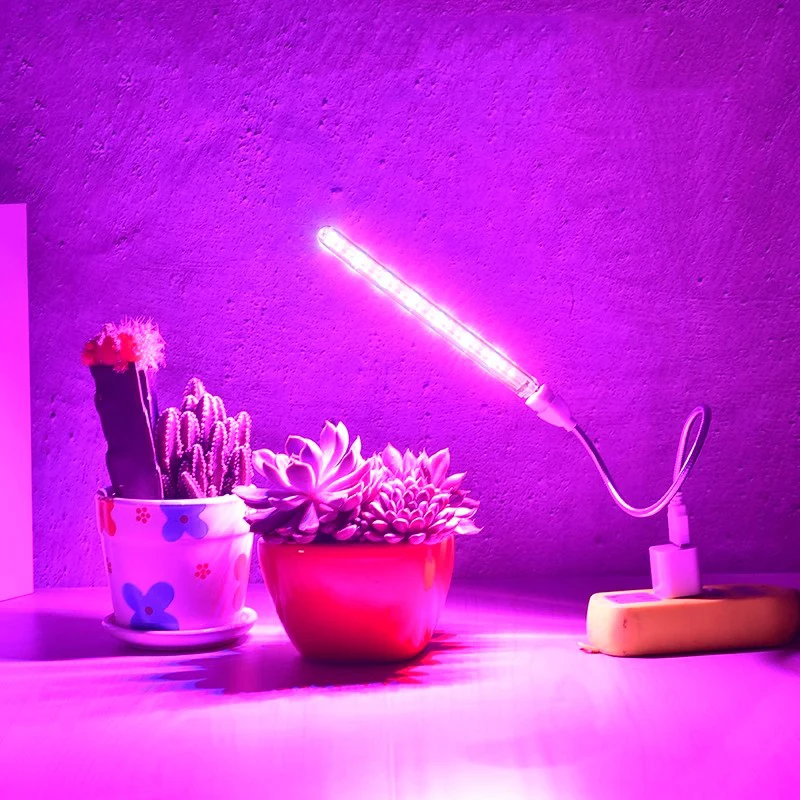 5V LED Grow Light Full Spectrum Plant Lamp with Flexible Hose Indoor Greenhouse Phyto USB Lamp Flower Seedling Hydroponic Light