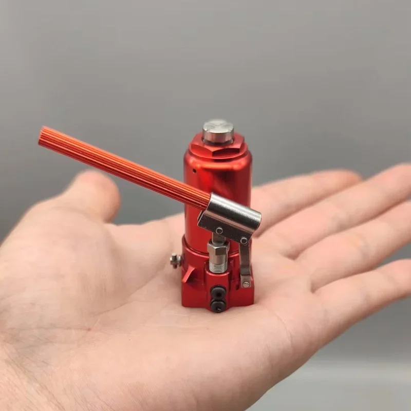

1/10 Mini Hydraulic Jack Model Scene Props for RC Car Electric Trucks Parts Boy Creative Gift EDC Toys - Red