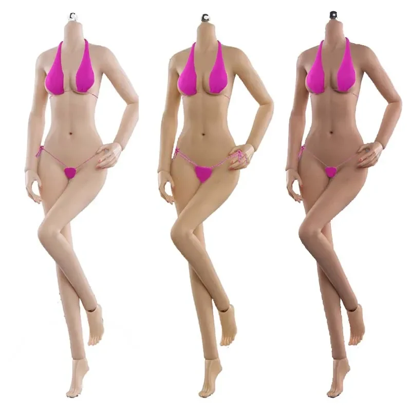 

1/6 Medium Breast Doll Young Girl Chest Body 12in Super Flexible Female Seamless Stainless Steel Skeleton Body Action Figure Toy