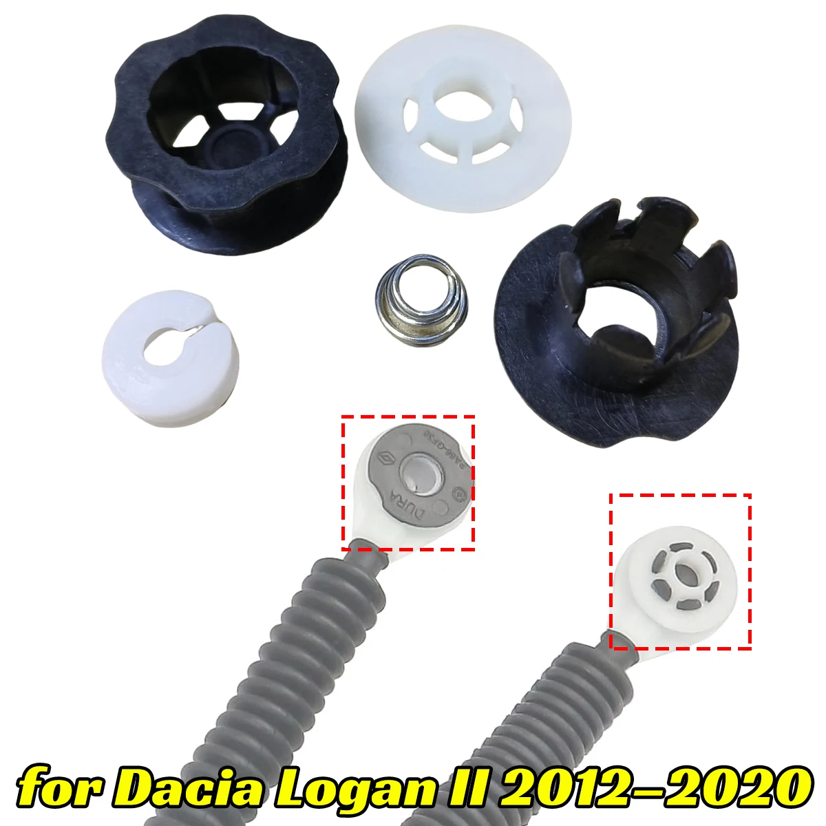 

Shifter Control Cable bushing for Dacia Logan II 2012-2020 Renault Symbol 2017 MT Control Assembly 26mm Rubber Sleeve Connector