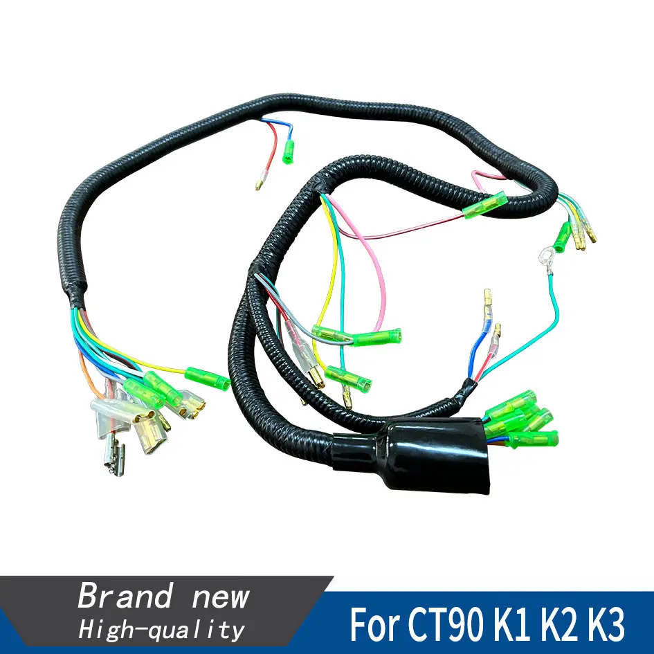 32100-102-000 Main Wiring Harness 32100-077-000 For Honda CT90 K1 K2 K3 Models Trail90 CT90 1970, 1971, 1972