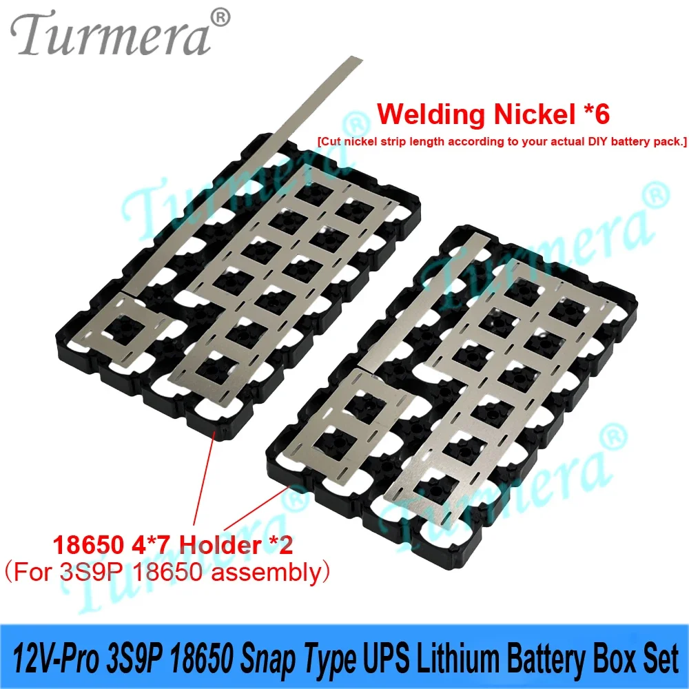 3S9P 40A 18650 BMS Set Voltage Capacity Displayer 2*USB 5V Power Bank Controllable Dual-Channel Turmera DIY 12V Pro Battery Box