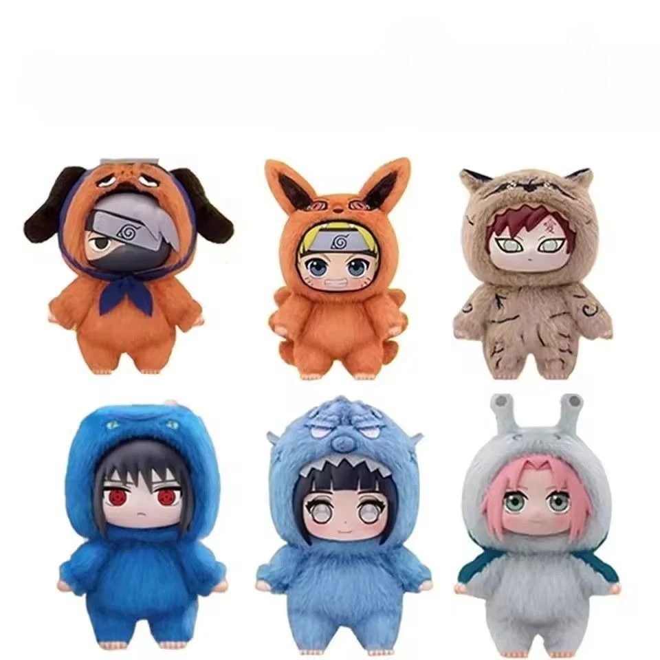 TOPTOY Naruto صندوق أعمى Shipbeast Party Series لطيف ألعاب الدمى القطيفة الكرتون على ظهره المعلقات أنيمي الطرفية هدية مربع