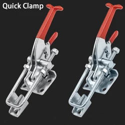 304 Stainless Steel / Iron galvanized Quick Fixture Adjustable Buckle Lock Clamp Box Buckle Horizontal Fixture Door Bolt Clamp