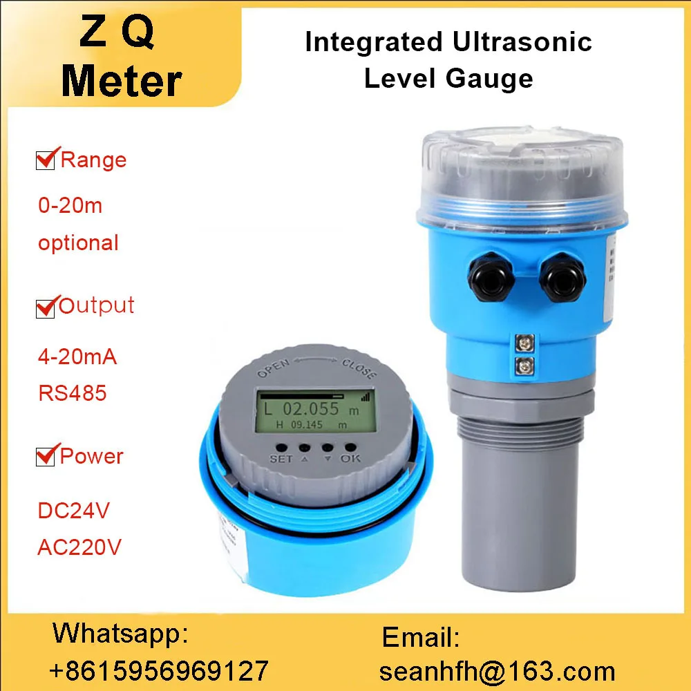 

Intelligent ultrasonic level gauge sensor 485 integrated type anti-corrosion explosion-proof level difference meter