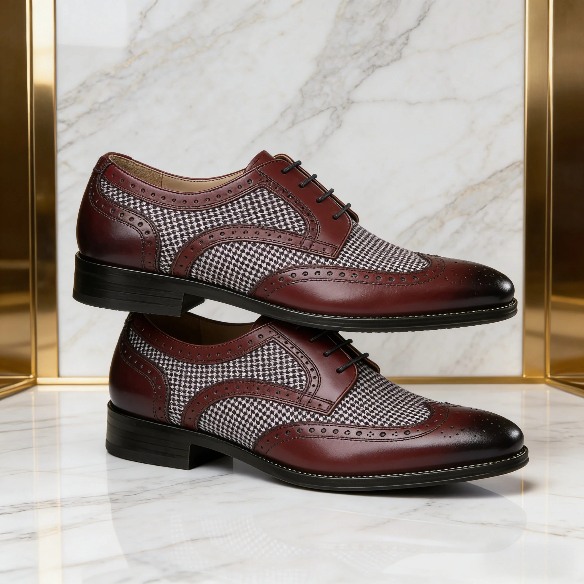 

Классические мужские кожаные туфли в ретро-стиле, деловые повседневные туфли дерби, модные мужские оксфорды с острым носком, дышащие мужские мокасины