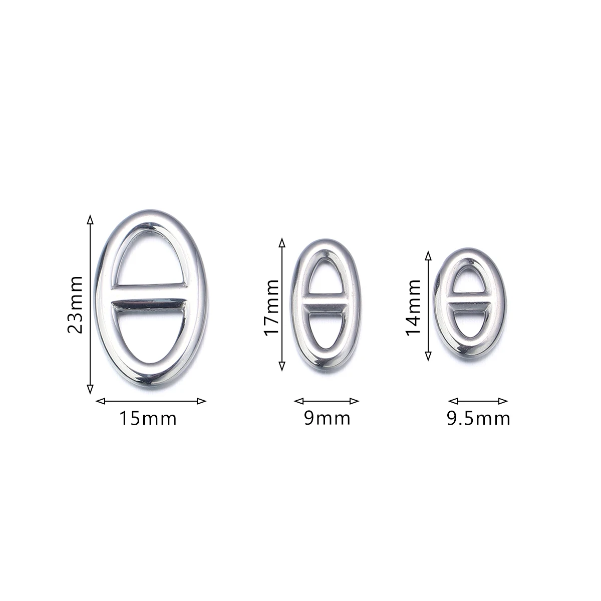 10 teile/los Edelstahl Charms Schwein Nase Anhänger Metall Doppel Loch Oval Anschlüsse Für Schmuck Machen Armband Halskette
