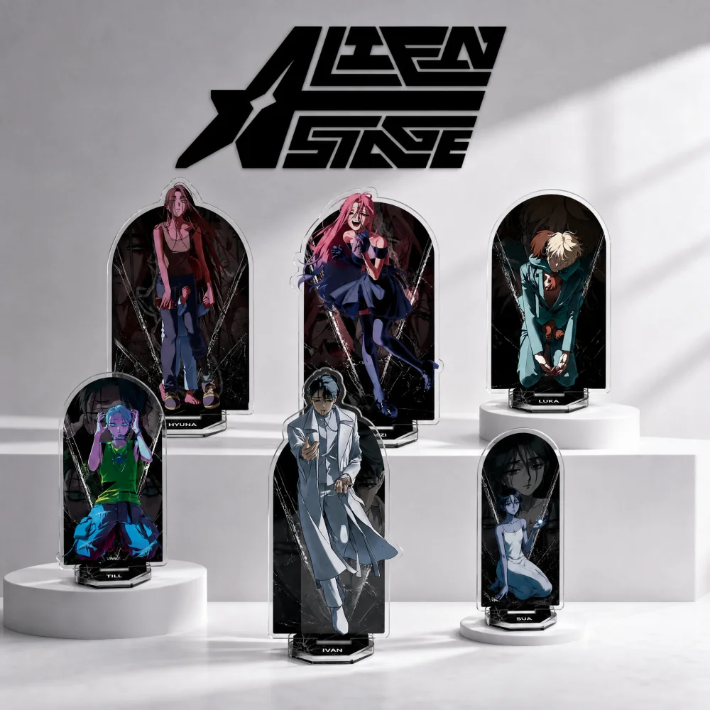 Alien Stage Hyuna Mizi Luka Till Ivan Sua 15cm Clear Acrylic Stand Anime Character Desk Display Collectible Decor Gift keychain