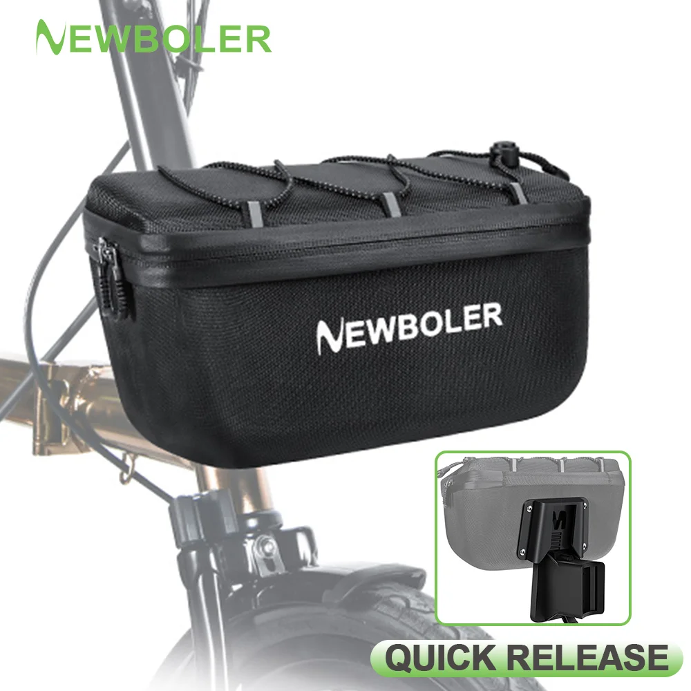 NEWBOLER Multi-functional Brompton Bag Folding Bike Handlebar Bag Bike Front Bag Bike Basket Bag For Brompton Folding Bike