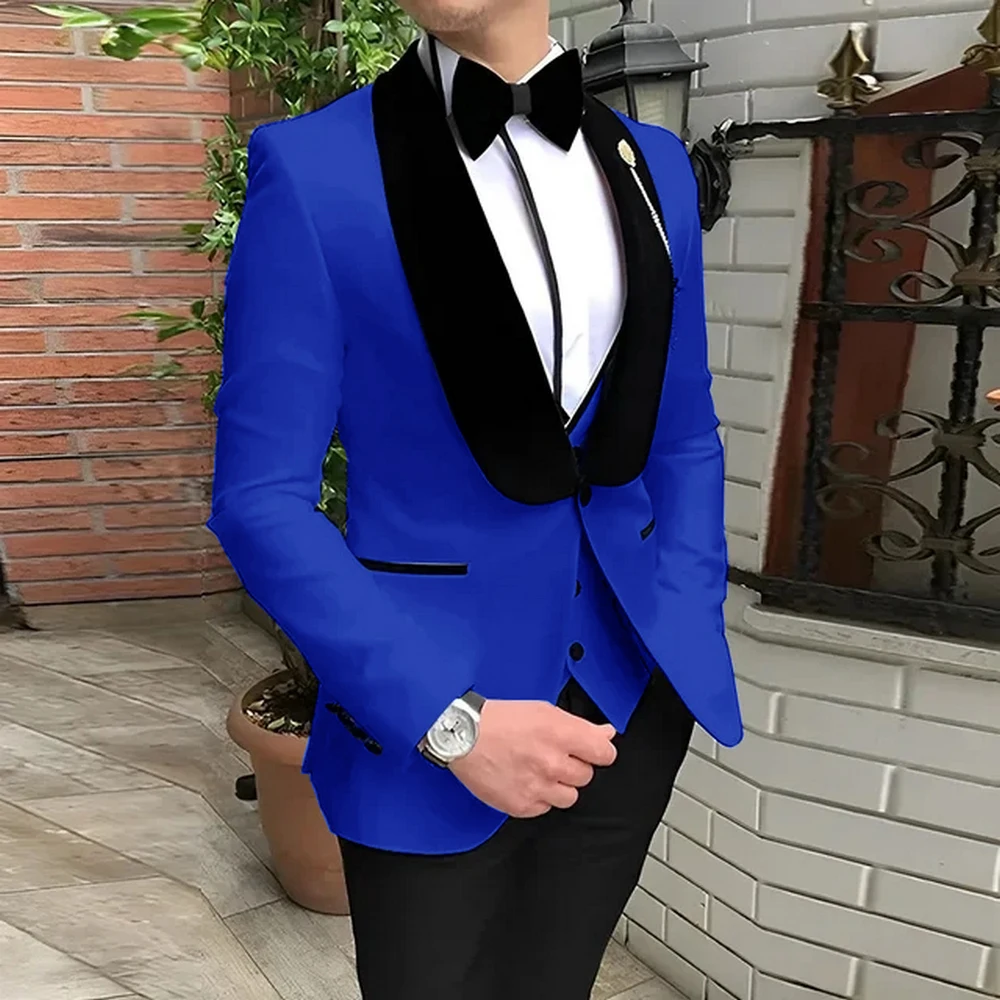 Men Suit 3PC New Arrival Slim Fit Wedding Dress Mens Suits Business Formal Wear Tuxedo High Quality Groomsmen Costume Homme