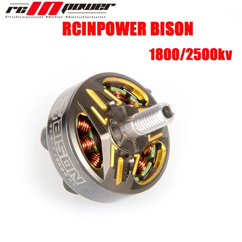 2 قطعة RCINPOWER BISON 22.5-7 1800KV 2500KV فرش السيارات 3 ~ 6S يبو مع مناسبة لطائرات بدون طيار المروحة 5 بوصة